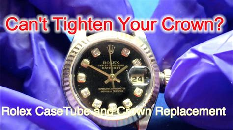 rolex crown tube replacement|Rolex watch repair and reconditioning.